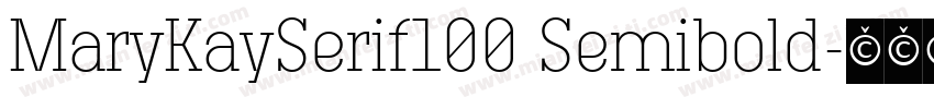 MaryKaySerif100 Semibold字体转换
